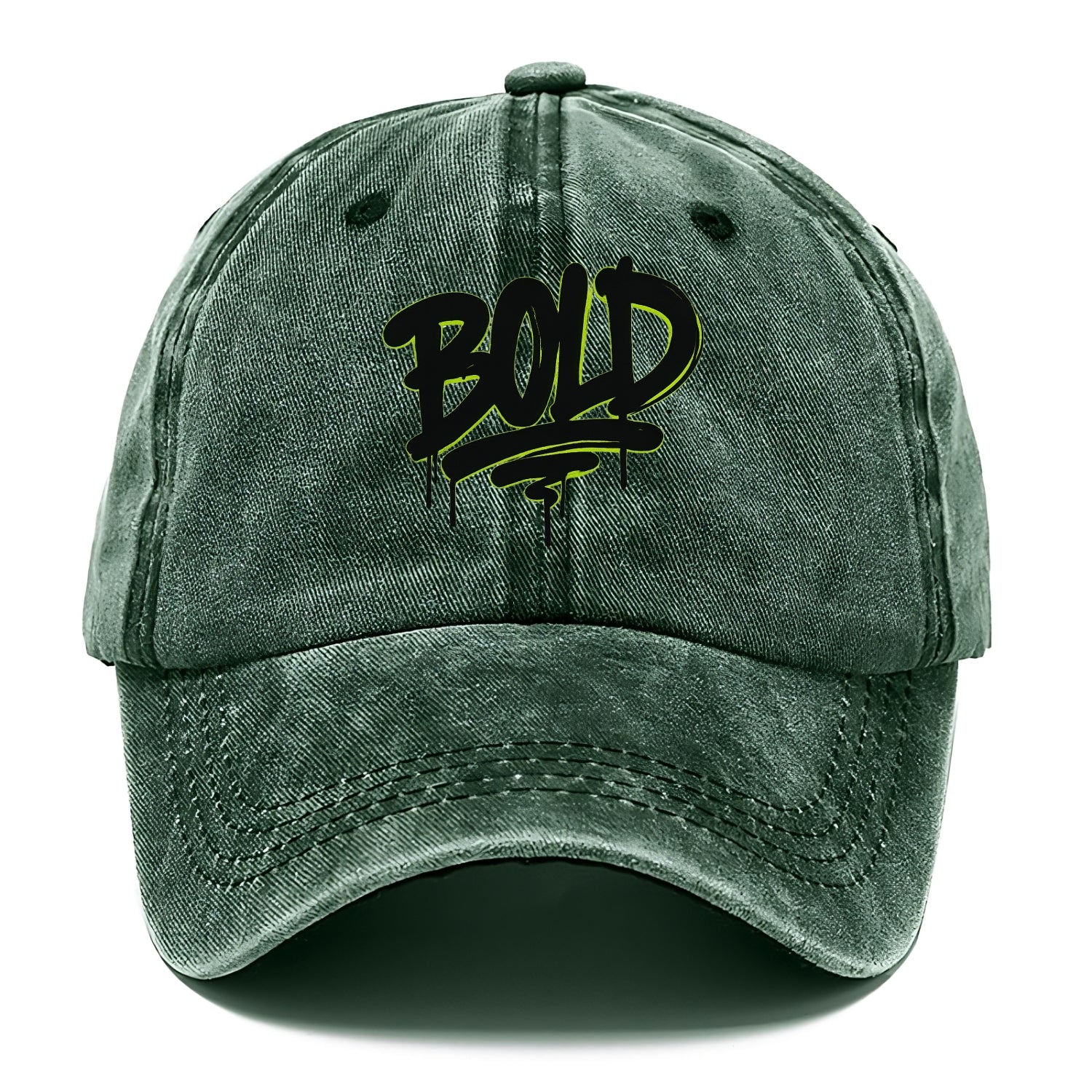 Bold typography design - "BOLD" - courageous, standing out - Classic Cap - Forest Mist(Green)
