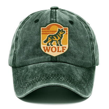 Digital Pixel Wolf  - Classic Cap - Forest Mist(Green)