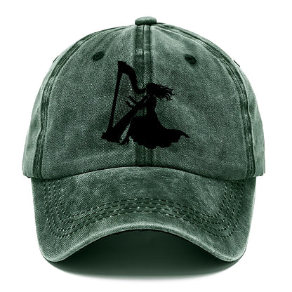 Harpist playing ethereal melody - Classic Cap - Forest Mist(Green)