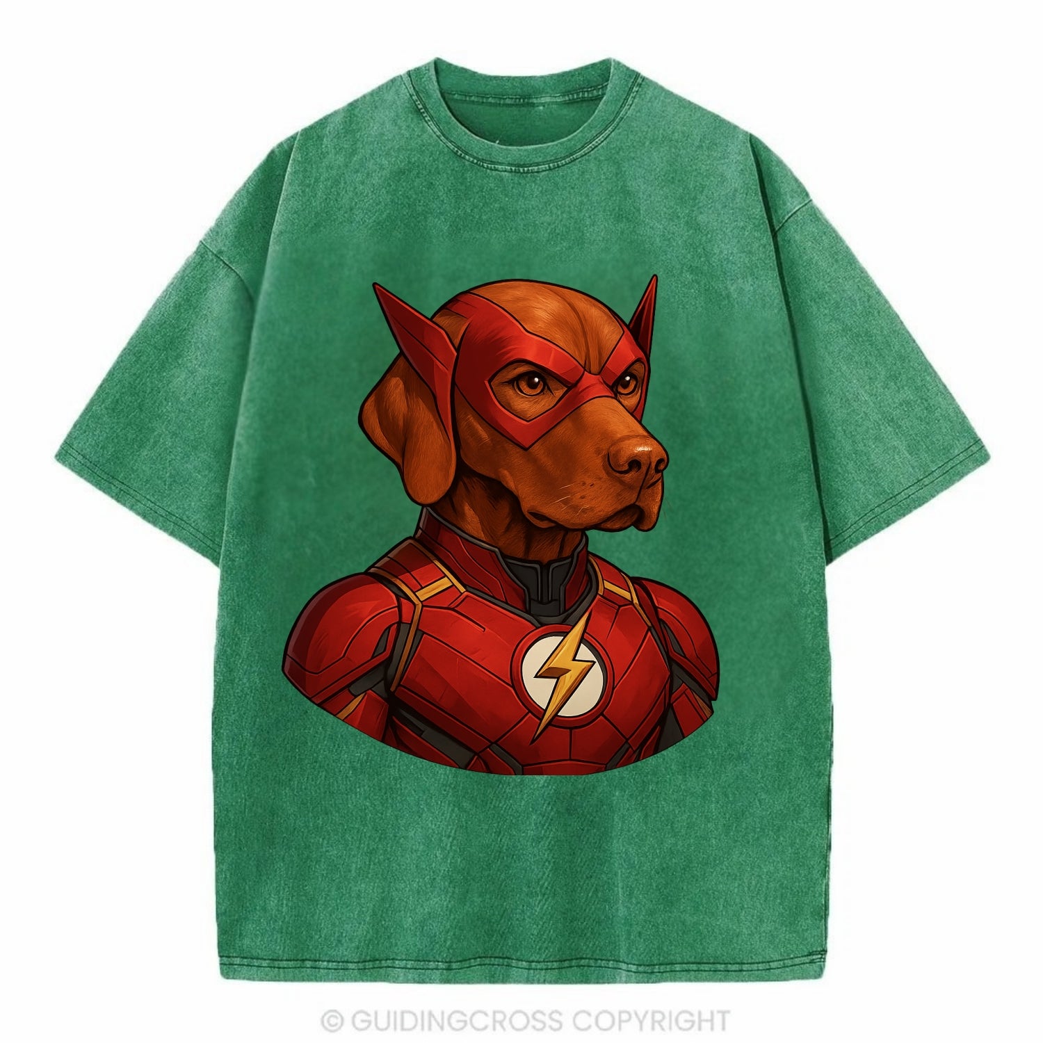 Vizsla Speed Hero  - Vintage T-shirt - Forest Mist(Green)