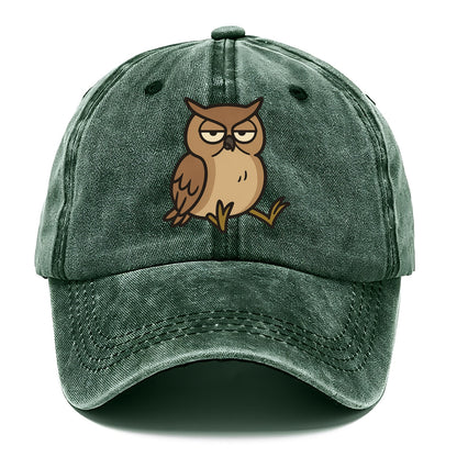 The Owl Judging Silently - Classic Cap - Forest Mist(Green)