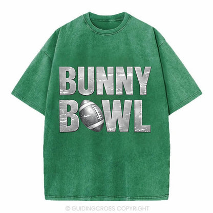 Bunny Bowl - Vintage T-shirt - Forest Mist(Green)