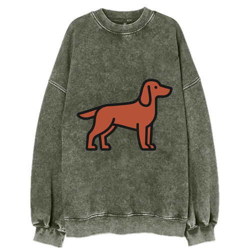 Irish Setter - Red/chestnut flat side profile - Vintage Sweatshirt