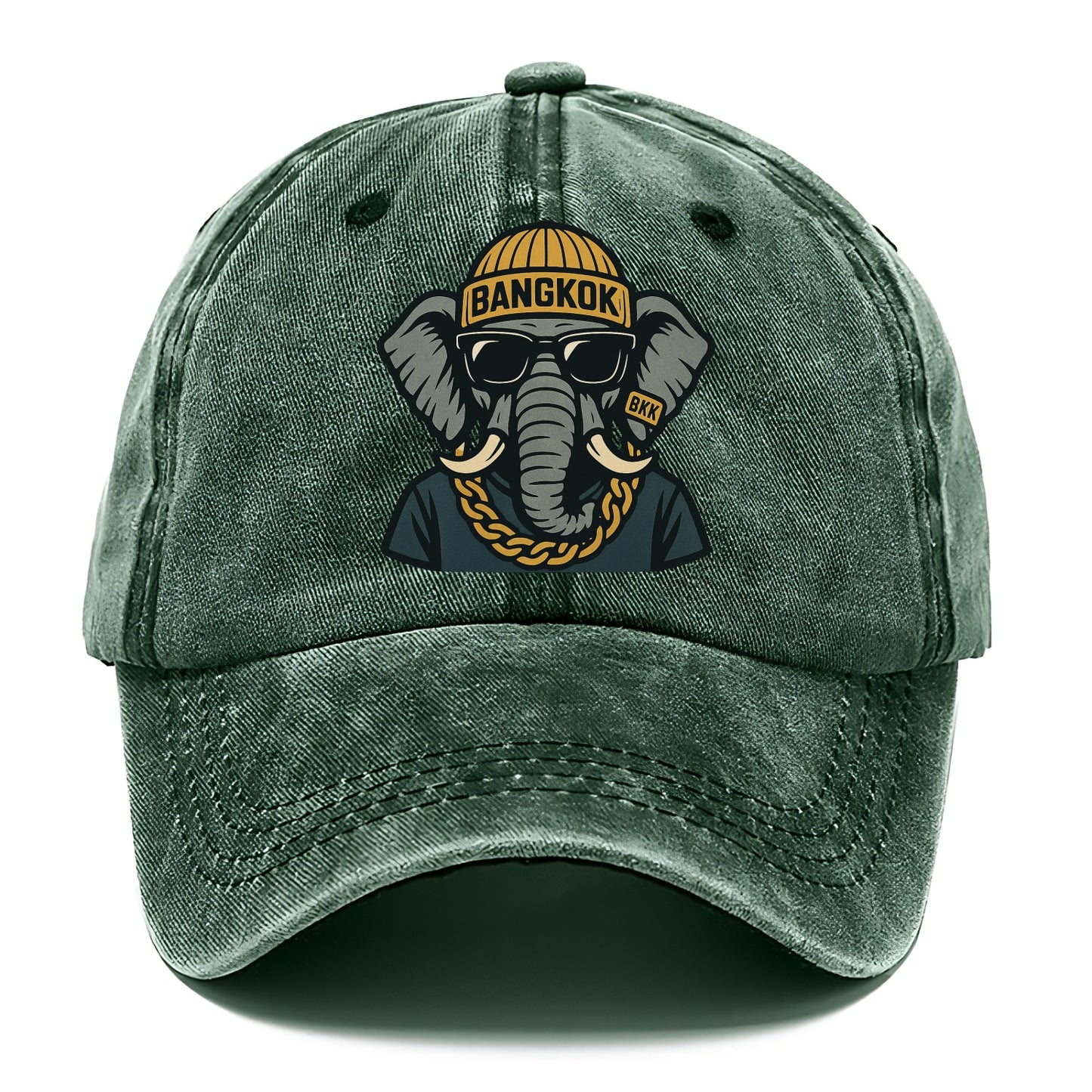 Bangkok Elephant - Classic Cap - Forest Mist(Green)