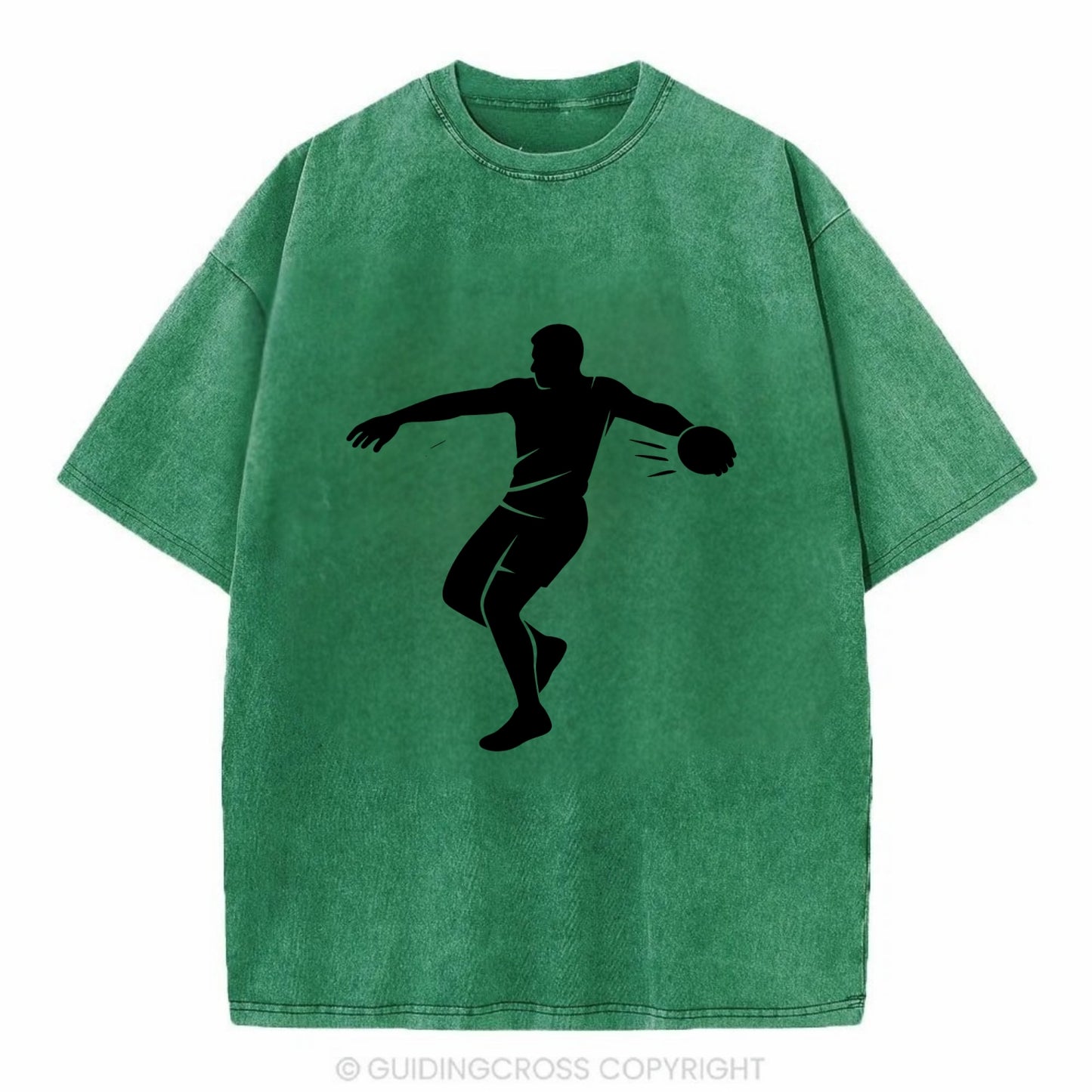 Discus thrower spinning release - Vintage T-shirt - Forest Mist(Green)