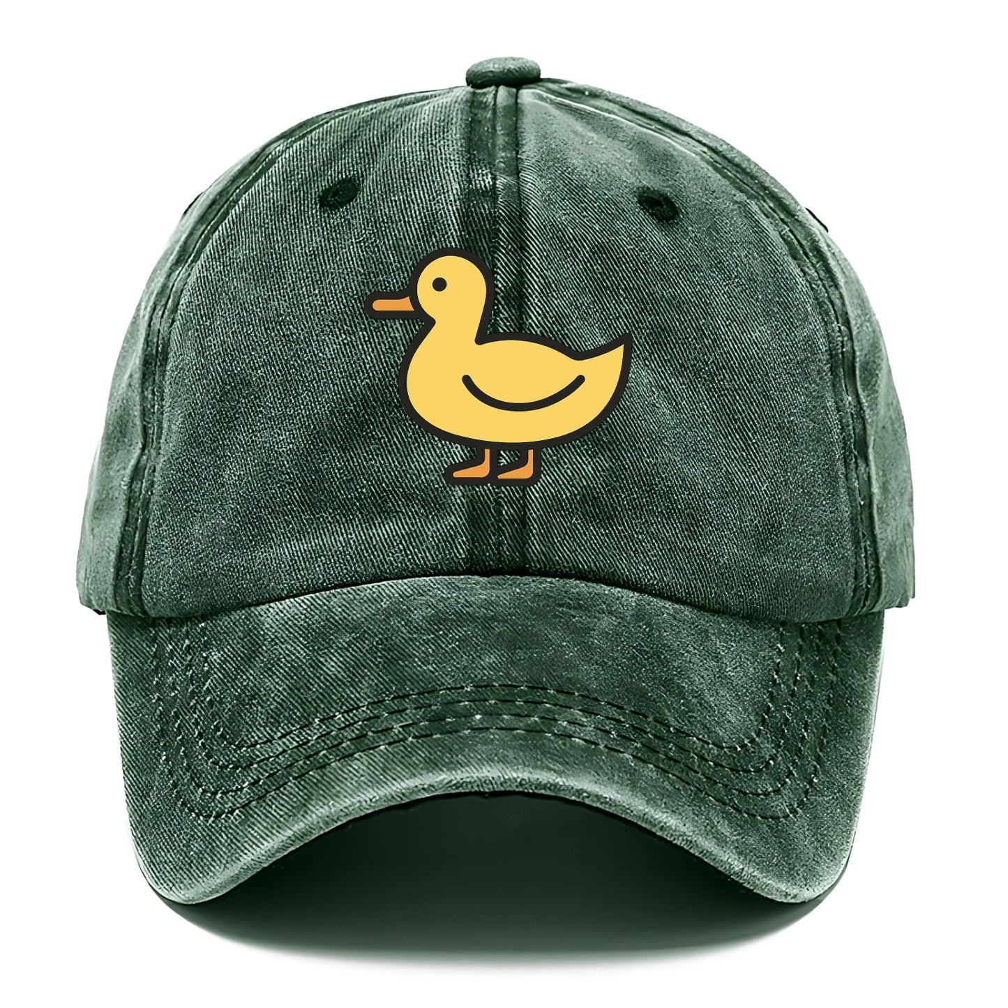 Duck - Yellow mallard flat side profile - Classic Cap - Forest Mist(Green)