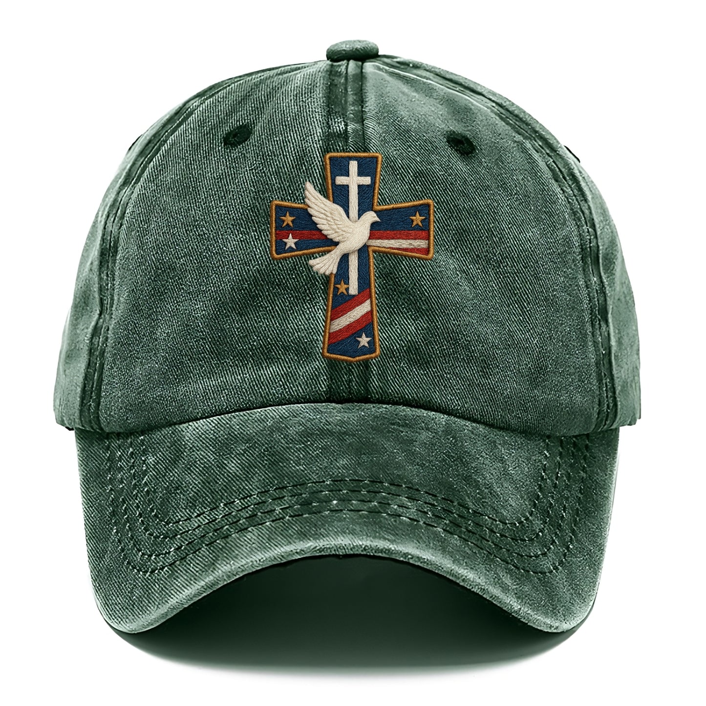 Dove and Cross  - Classic Cap - Forest Mist(Green)