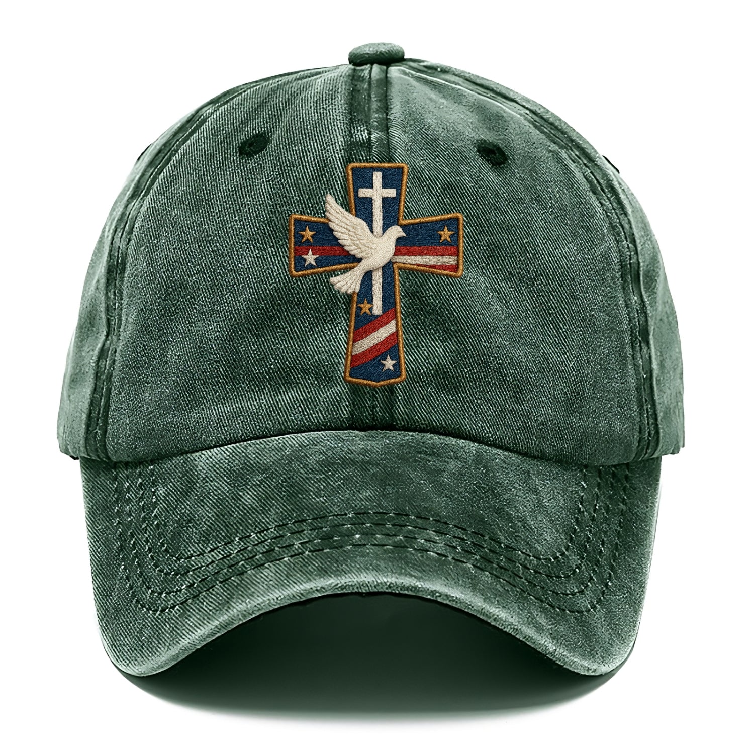 Dove and Cross  - Classic Cap - Forest Mist(Green)