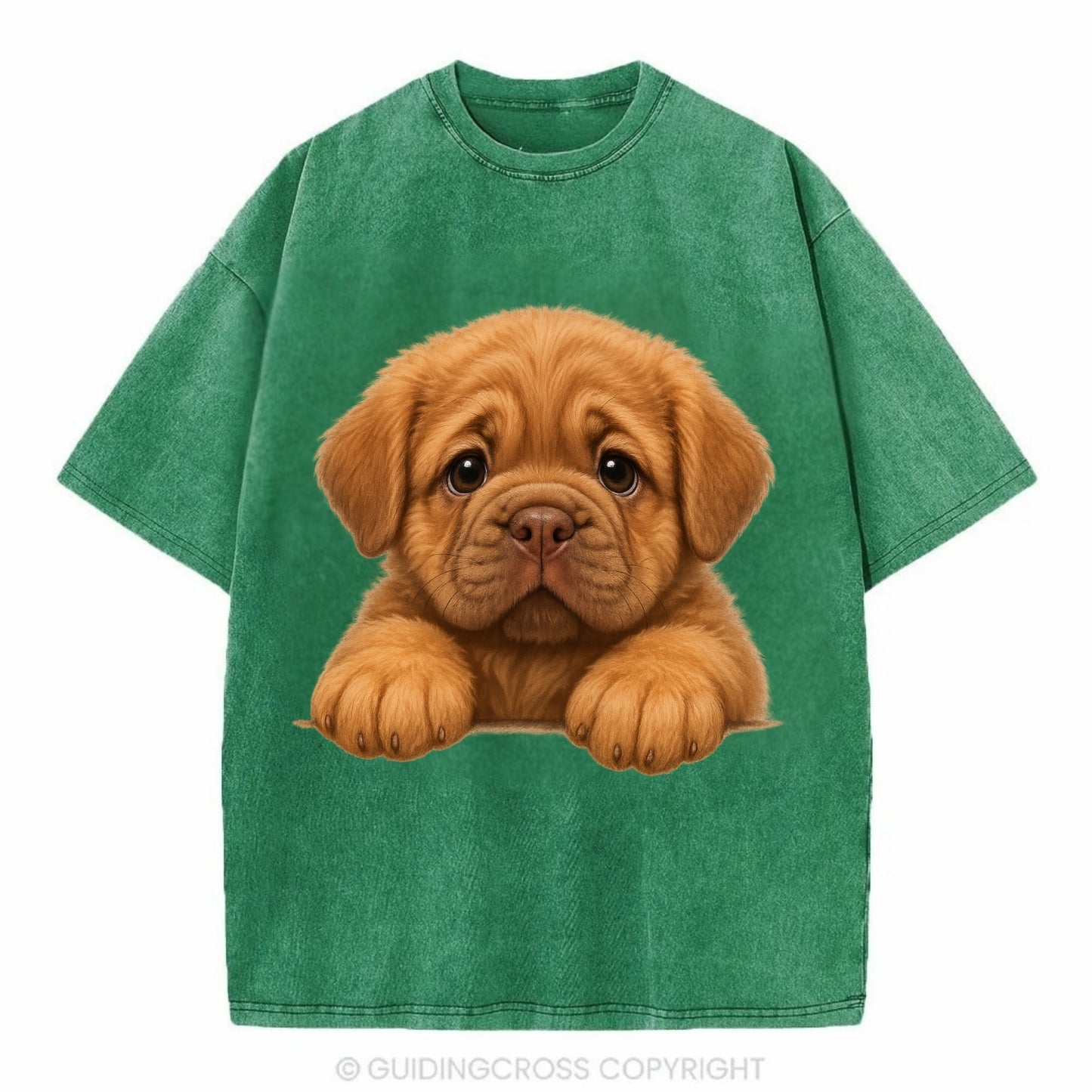 Neapolitan Mastiff  - Vintage T-shirt - Forest Mist(Green)