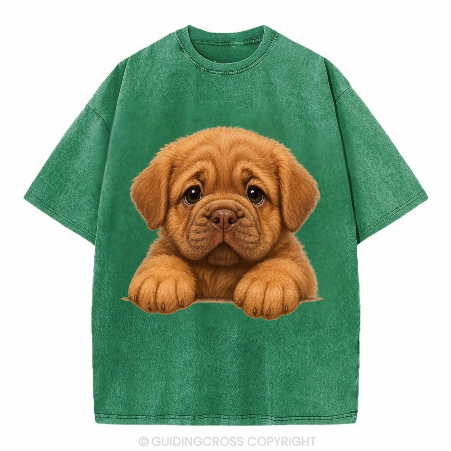 Neapolitan Mastiff  - Vintage T-shirt - Forest Mist(Green)