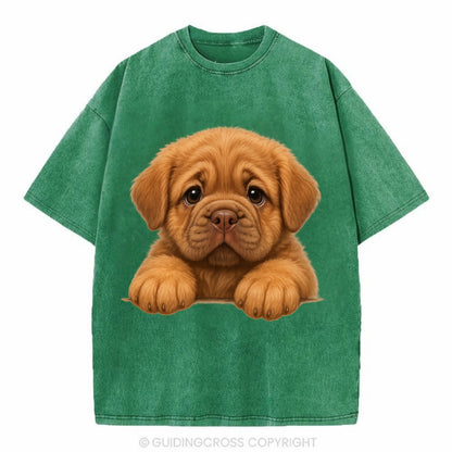Neapolitan Mastiff  - Vintage T-shirt - Forest Mist(Green)