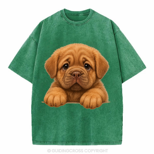 Neapolitan Mastiff  - Vintage T-shirt - Forest Mist(Green)