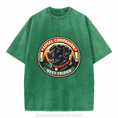Noble Companion Emblem - Vintage T-shirt - Forest Mist(Green)
