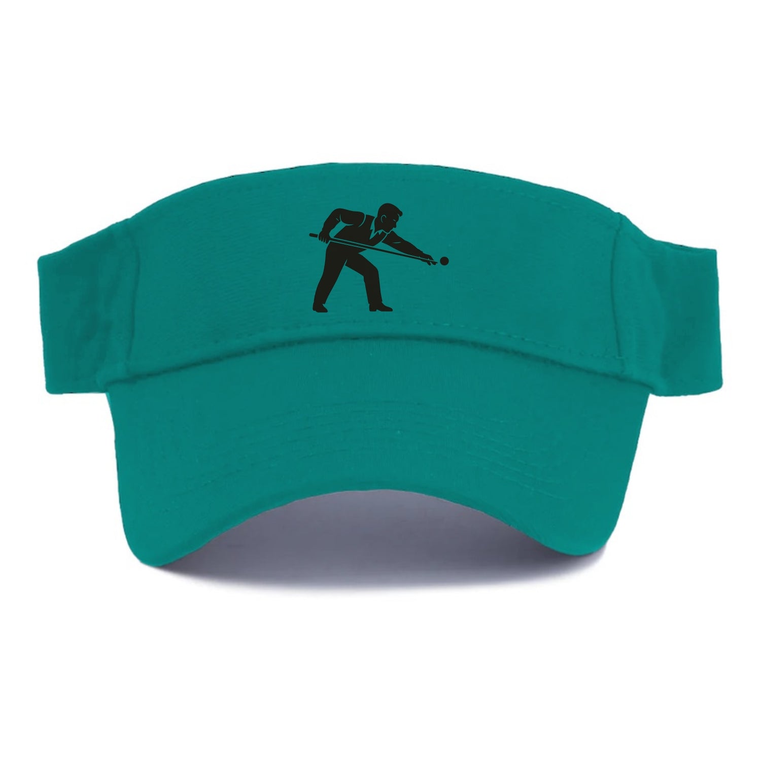 Pool player lining up shot - Visor - Forest Mist(Green)