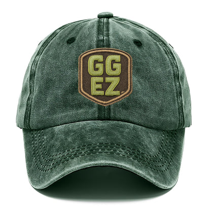 GG EZ - victory text in neon green , easy win - Classic Cap - Forest Mist(Green)