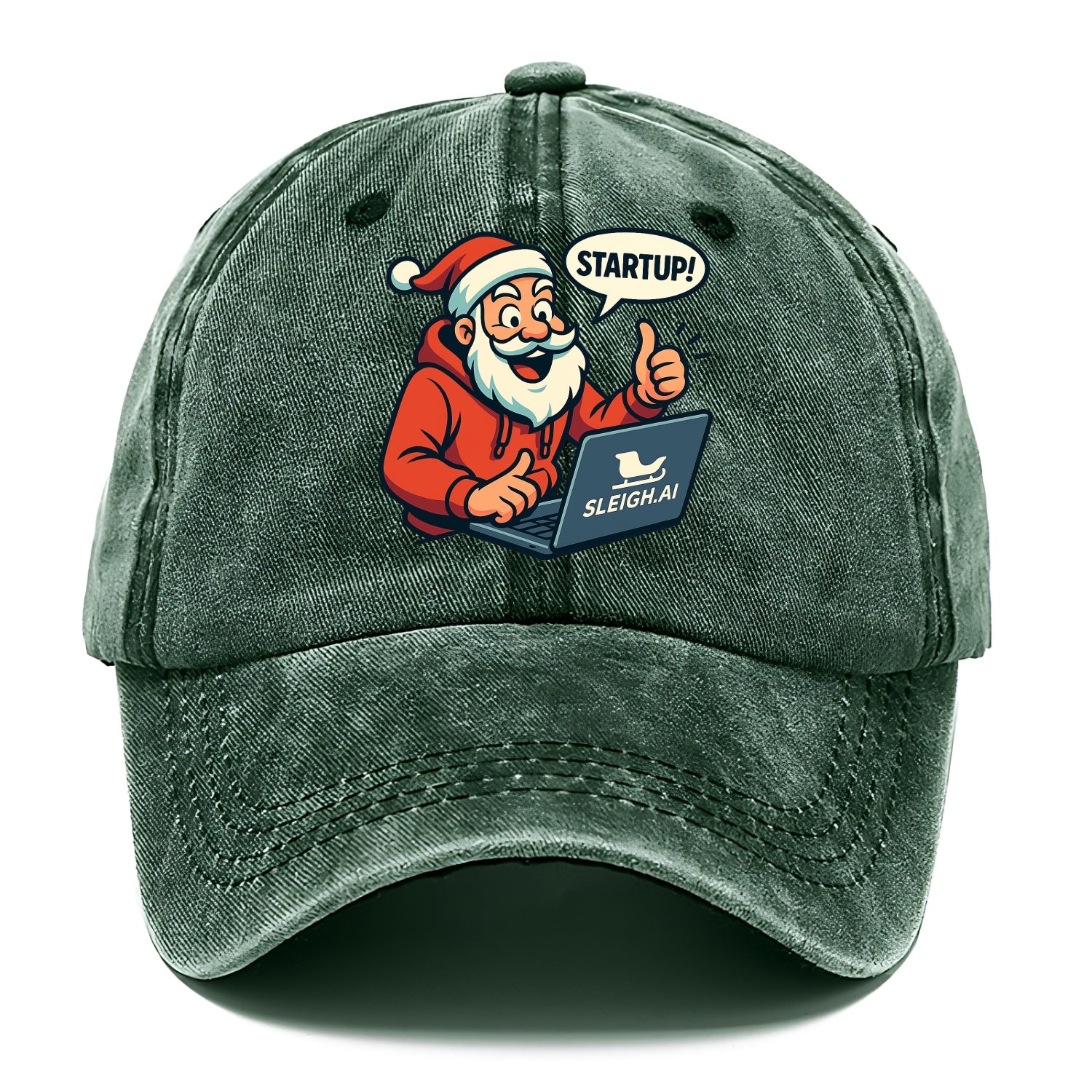 Santa Tech Startup CEO - Classic Cap - Forest Mist(Green)
