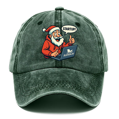 Santa Tech Startup CEO - Classic Cap - Forest Mist(Green)