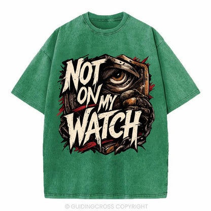Not On My Watch - Vintage T-shirt - Forest Mist(Green)