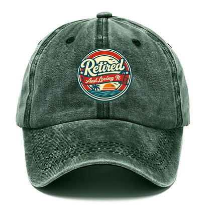Carefree Retirement Emblem - Classic Cap - Forest Mist(Green)