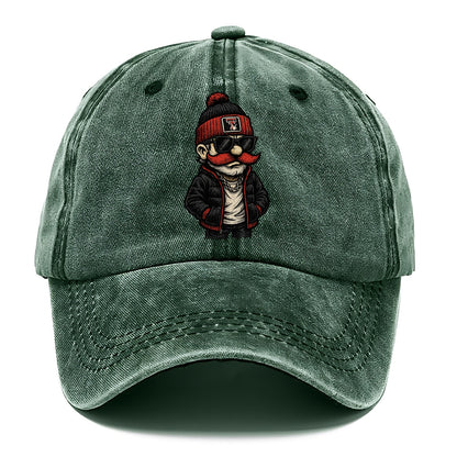 Lubbock Raider wearing Texas Tech beanie with guns up patch - Classic Cap - Forest Mist(Green)