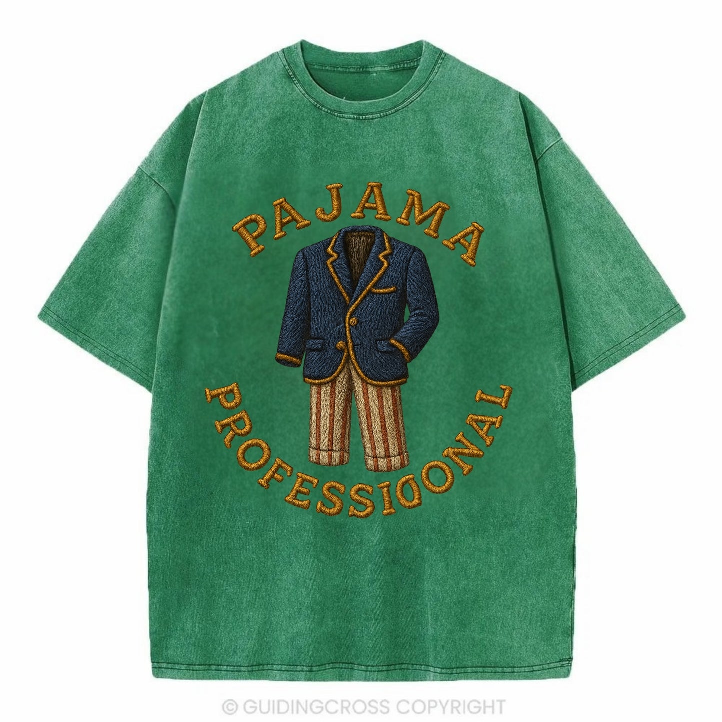 Pajama Professional  - Vintage T-shirt - Forest Mist(Green)