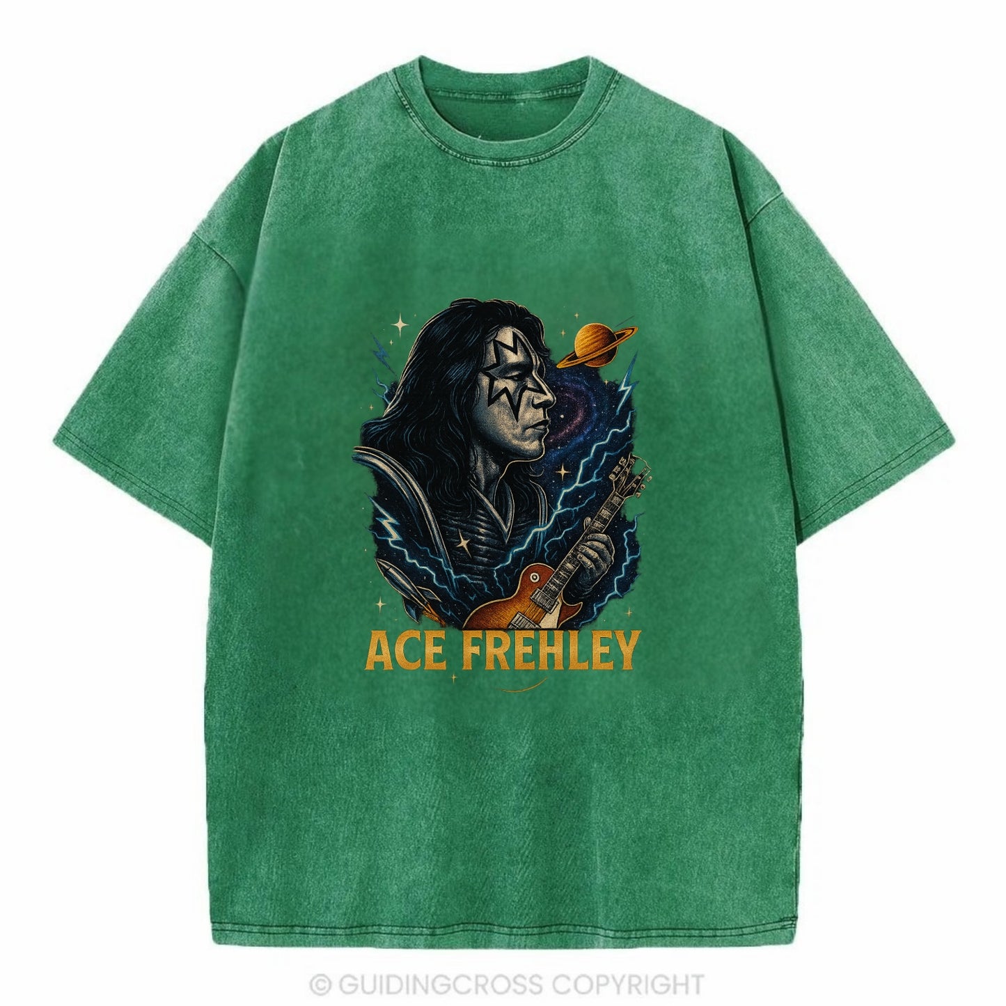 Icon Portrait - Vintage T-shirt - Forest Mist(Green)