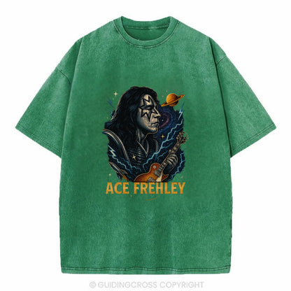 Icon Portrait - Vintage T-shirt - Forest Mist(Green)