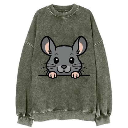 Chinchilla  - Vintage Sweatshirt - Forest Mist(Green)