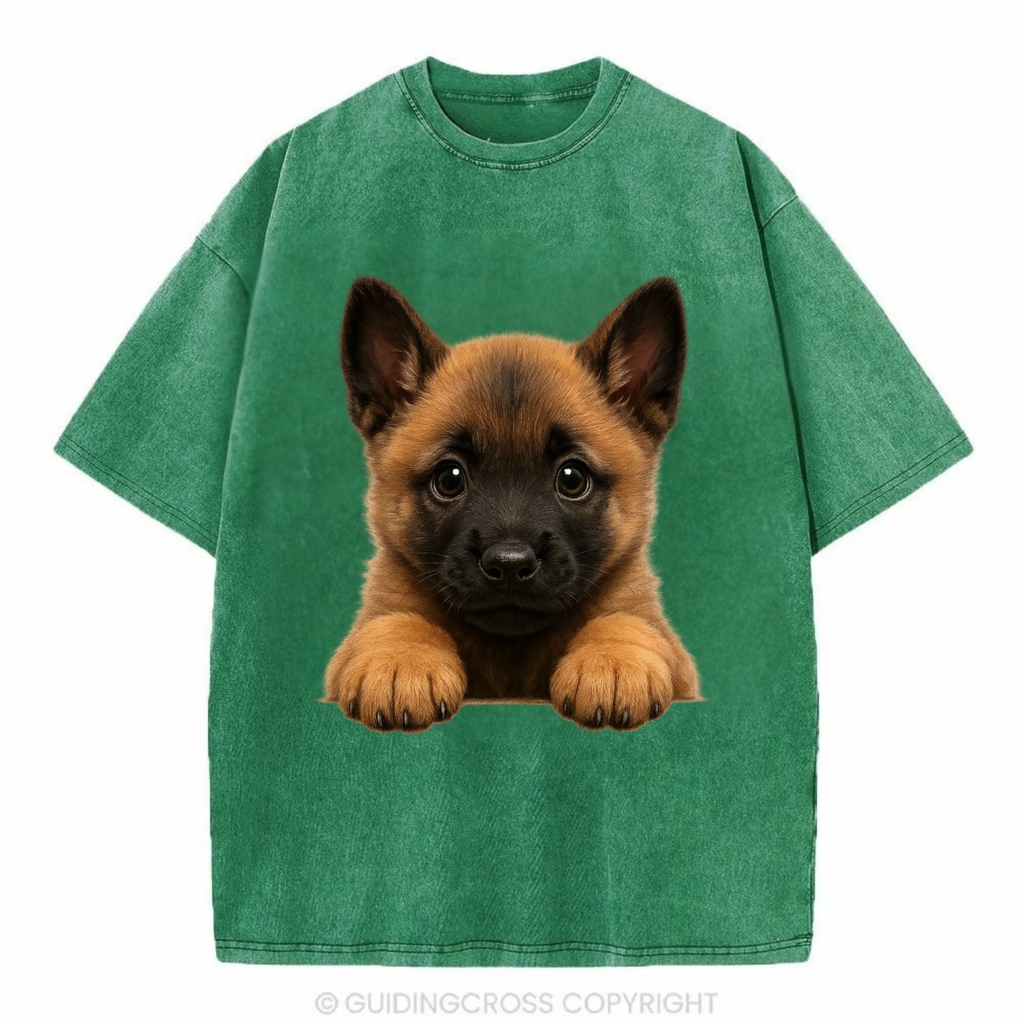 Belgian Malinois  - Vintage T-shirt - Forest Mist(Green)