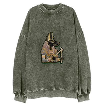 Anubis - Vintage Sweatshirt - Forest Mist(Green)