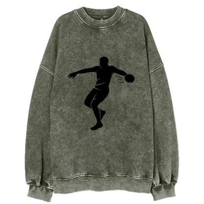 Discus thrower spinning release - Vintage Sweatshirt - Forest Mist(Green)