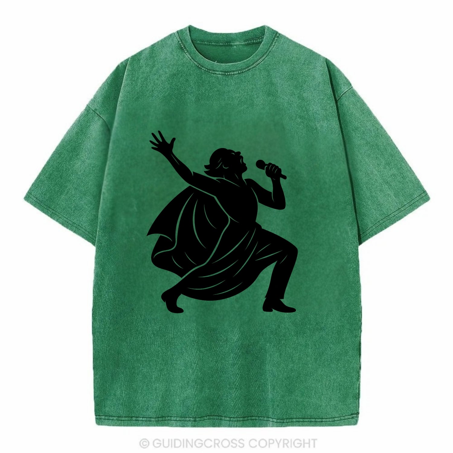 Opera singer powerful finale - Vintage T-shirt - Forest Mist(Green)