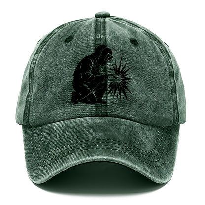 Welder sparks flying dramatically - Classic Cap - Forest Mist(Green)