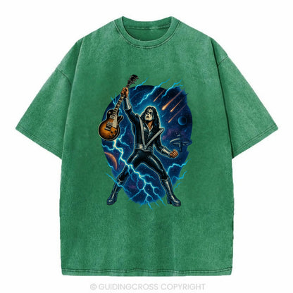Ace Frehley Cosmic Solo - Vintage T-shirt - Forest Mist(Green)