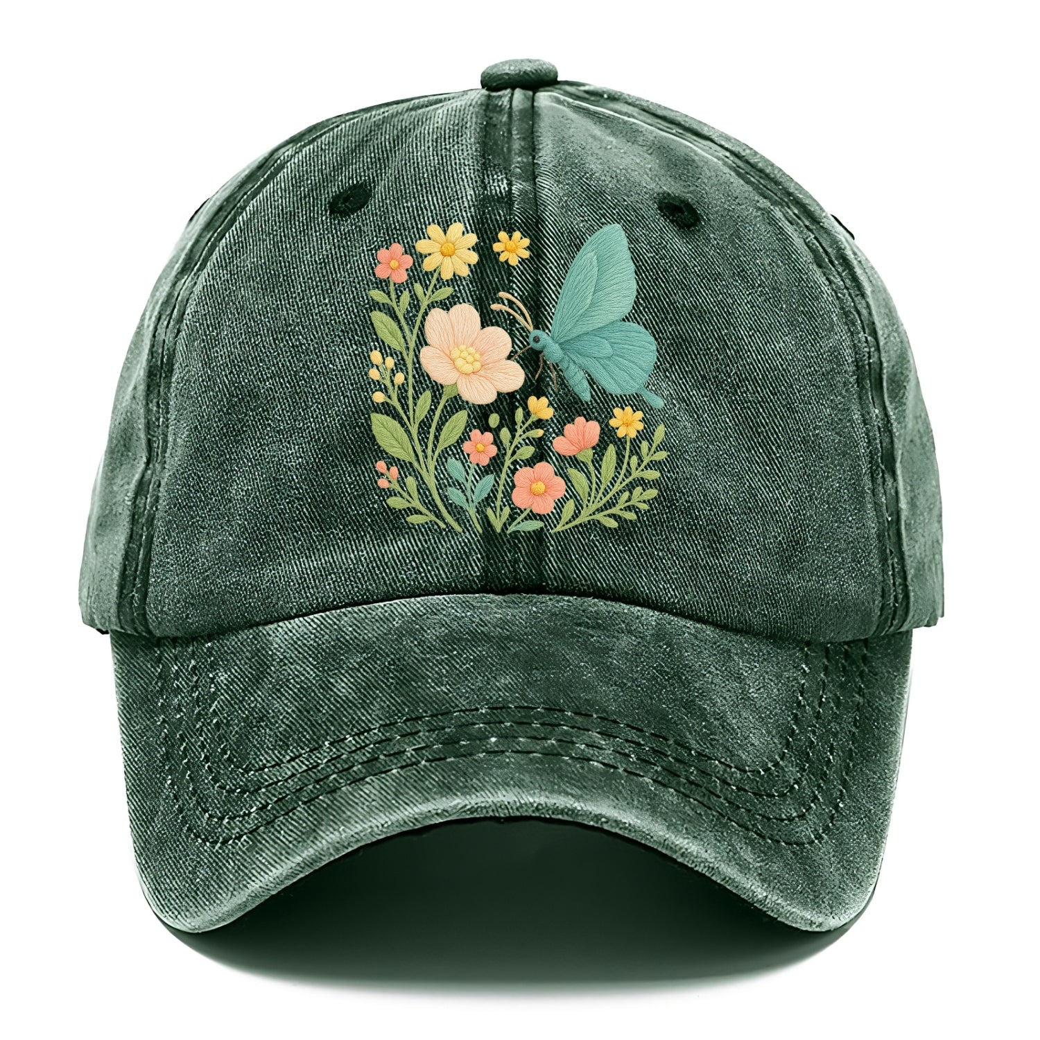 Mint Night Butterfly - Classic Cap - Forest Mist(Green)