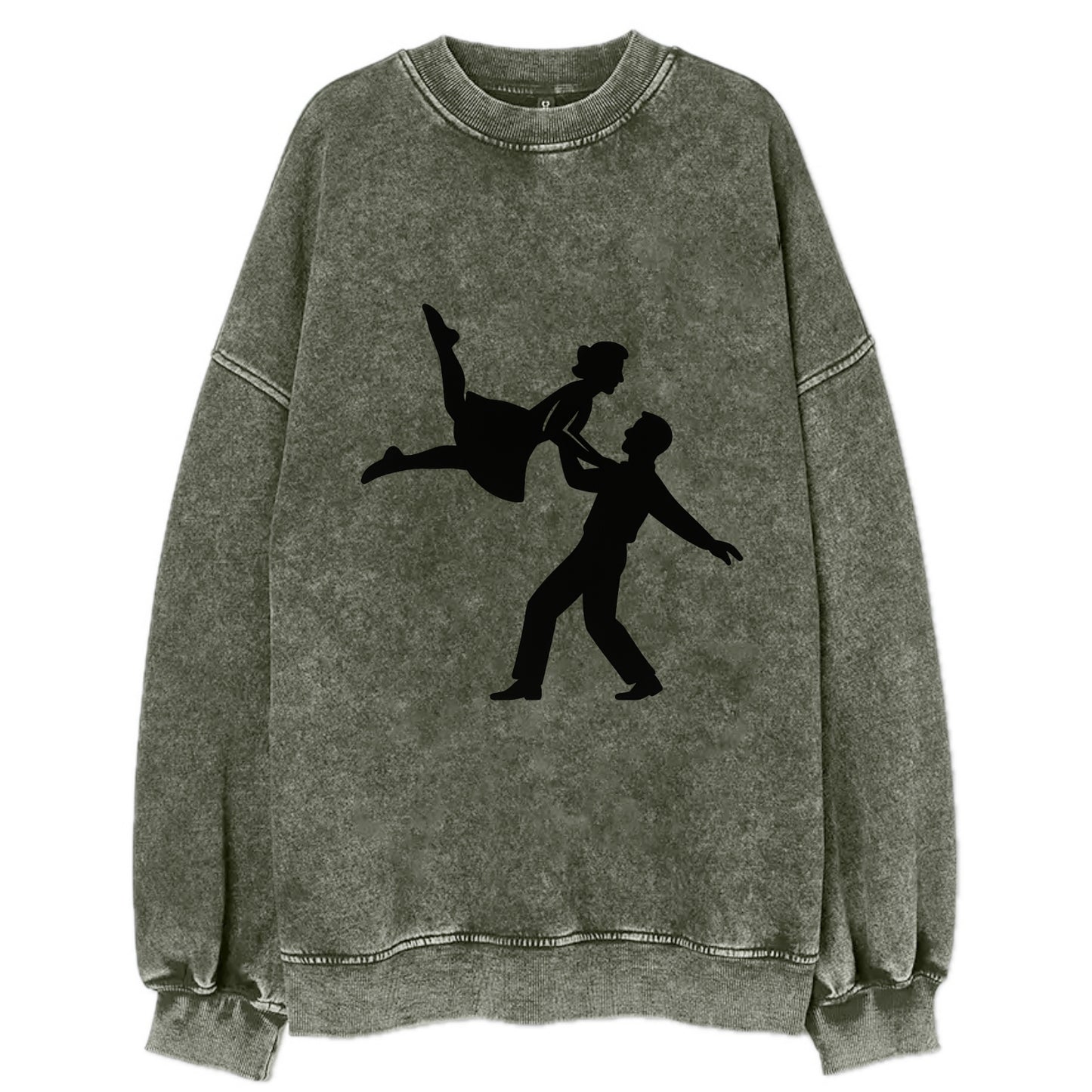 Swing dancers aerial lift - Vintage Sweatshirt - Forest Mist(Green)