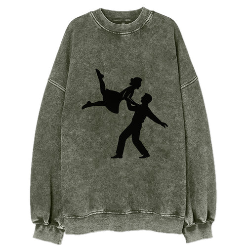 Swing dancers aerial lift - Vintage Sweatshirt