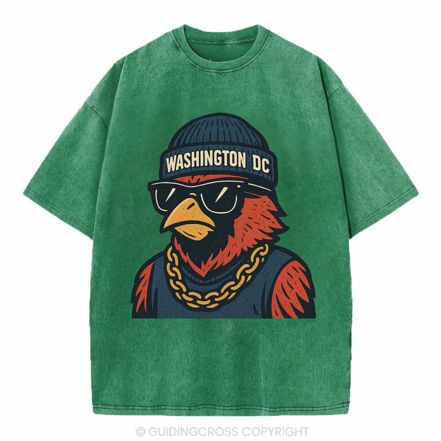 "cardinal" "washington Dc" "dc" "navy" "us East" - Vintage T-shirt - Forest Mist(Green)