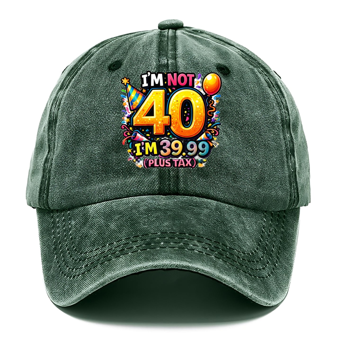 Not 40 Plus Tax - Classic Cap - Forest Mist(Green)