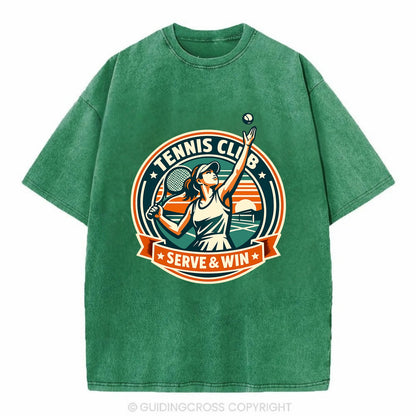 Ace of the Court - Vintage T-shirt - Forest Mist(Green)