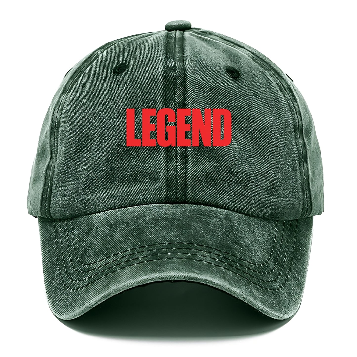 Bold typography design - "LEGEND" - remarkable person, iconic status - Classic Cap - Forest Mist(Green)
