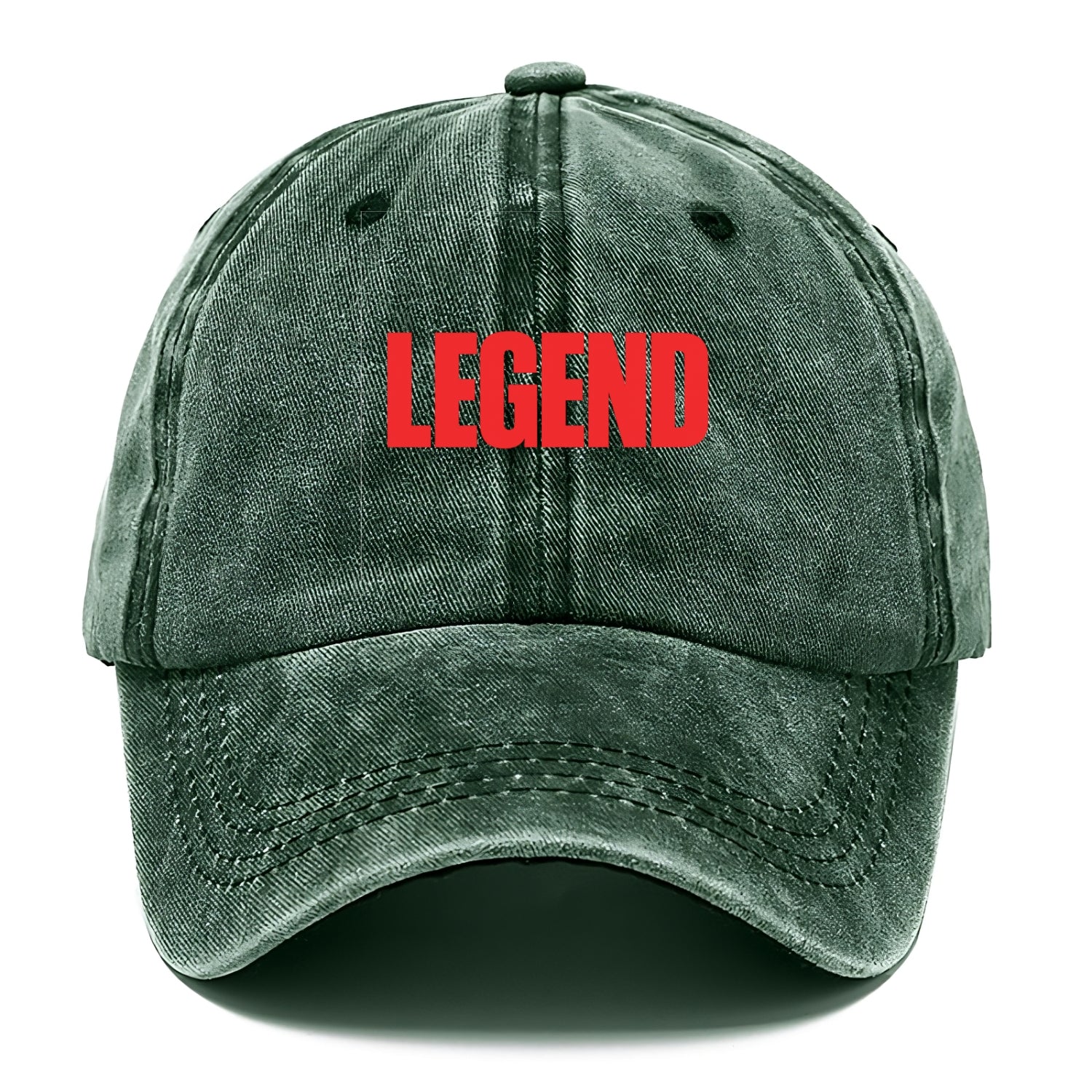 Bold typography design - "LEGEND" - remarkable person, iconic status - Classic Cap - Forest Mist(Green)