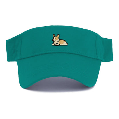 Corgi - Sploot lying position - Visor - Forest Mist(Green)