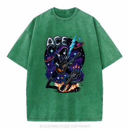 Ace Birthday Celebration - Vintage T-shirt - Forest Mist(Green)