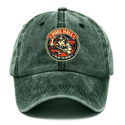Cue Queen Emblem - Classic Cap - Forest Mist(Green)