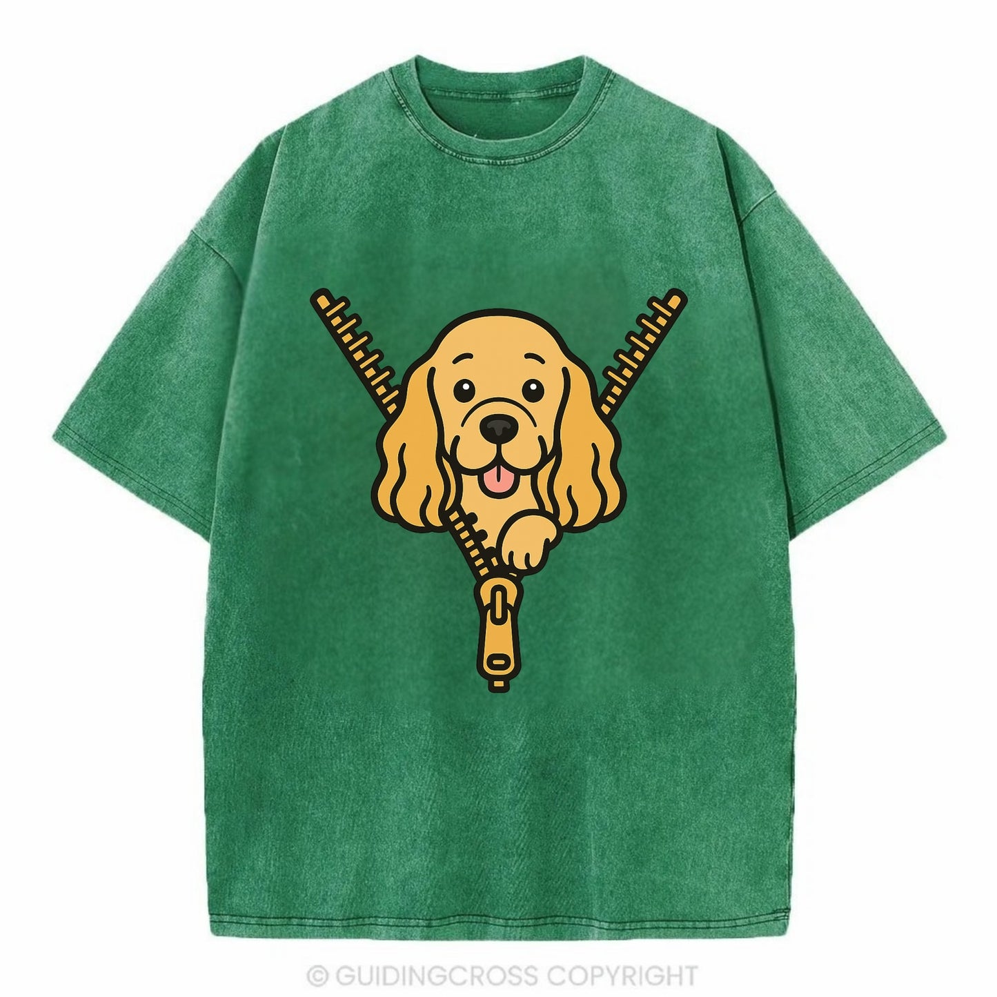 Cocker Spaniel - Vintage T-shirt - Forest Mist(Green)