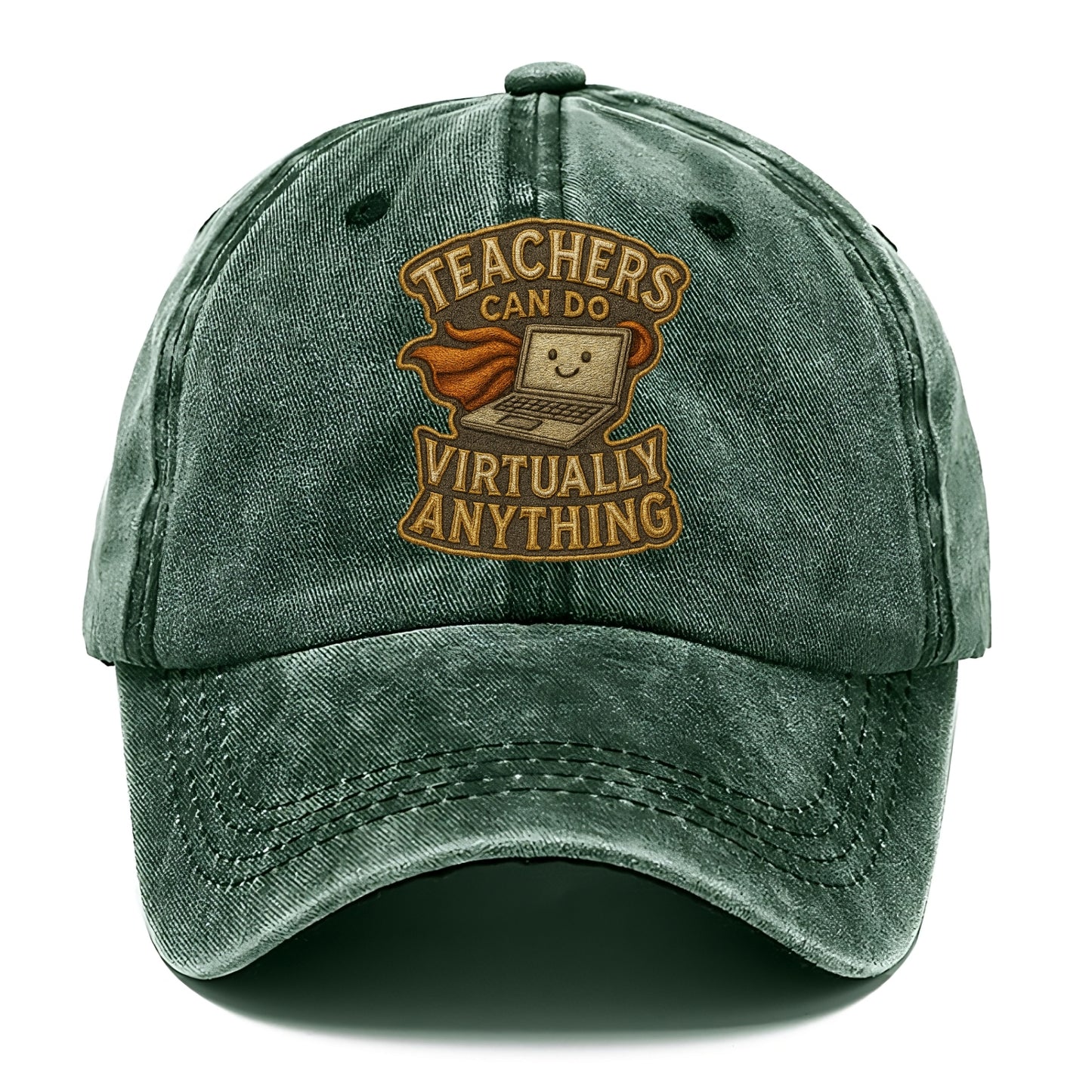 Teachers Can Do Virtually Anything  - Classic Cap - Forest Mist(Green)