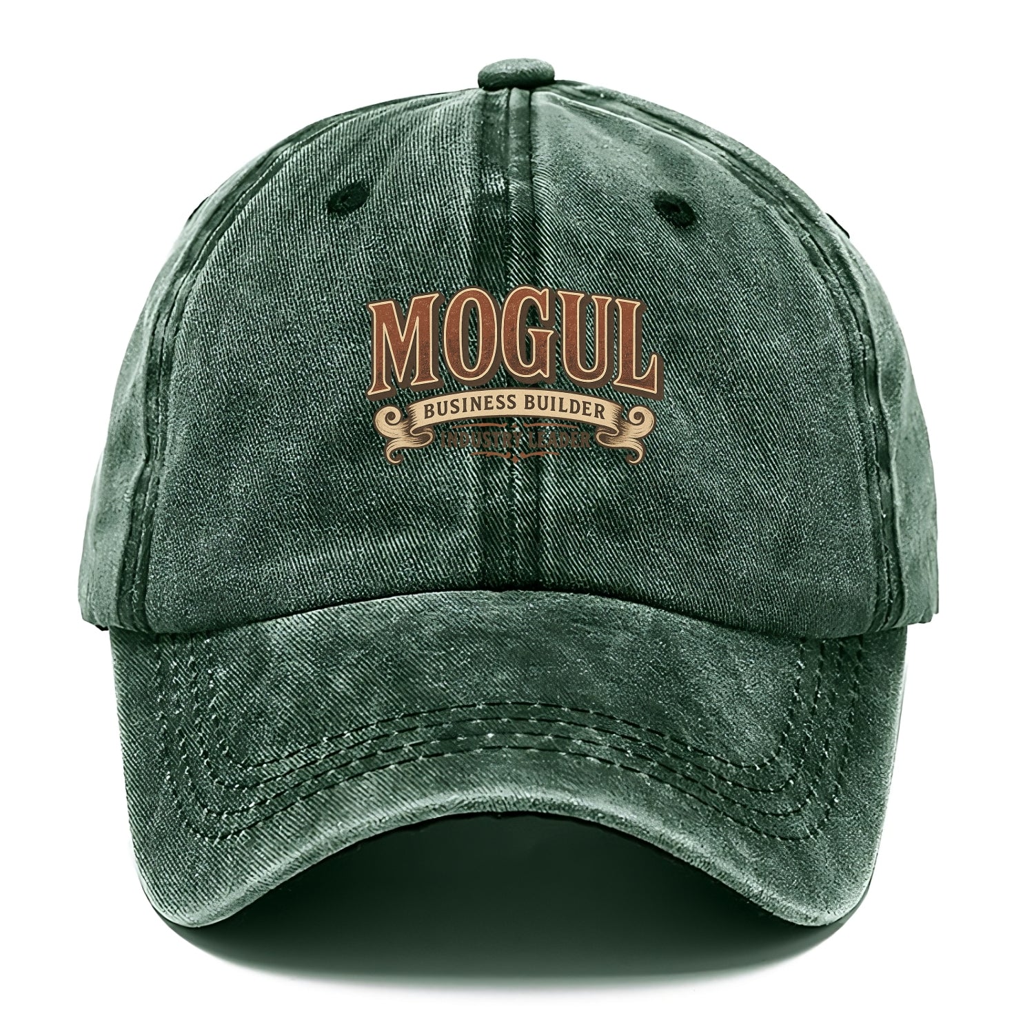 Bold typography design - "MOGUL" - business builder, industry leader - Classic Cap - Forest Mist(Green)