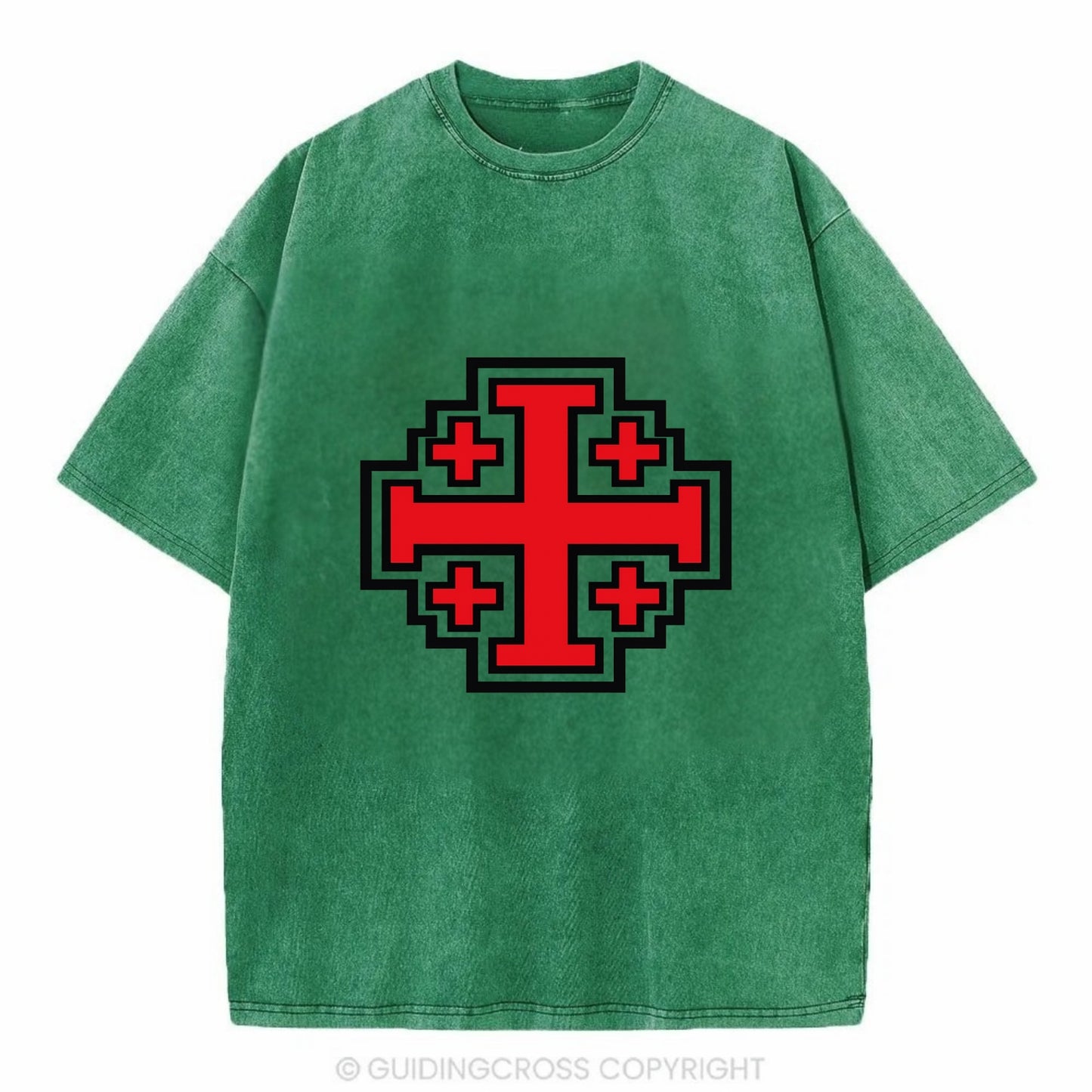 Heritage of Faith - Vintage T-shirt - Forest Mist(Green)