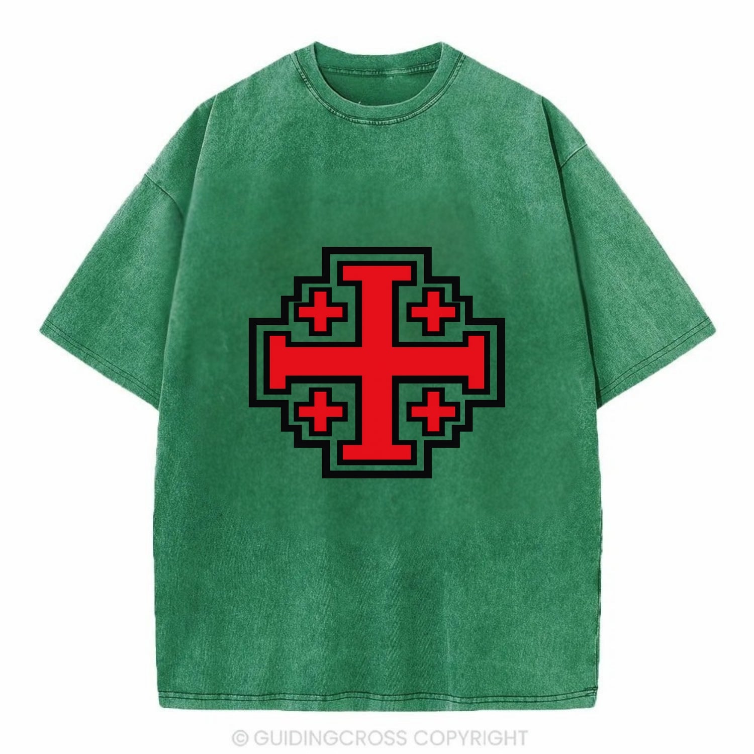 Heritage of Faith - Vintage T-shirt - Forest Mist(Green)